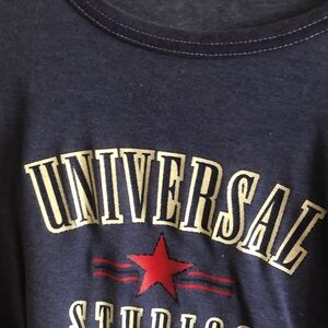 Universal Studios Navy Graphic Tee with Red Star